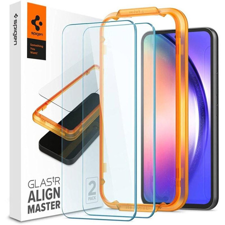 Spigen Alm Glass FC 2-Pack - Tempered Glass for Samsung Galaxy A54 5G (Clear)