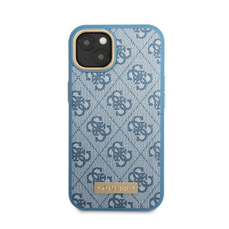 Guess 4G Logo Platte MagSafe - iPhone 13 Tasche (blau)
