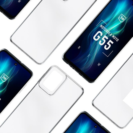 3mk čiré pouzdro - pouzdro pro Motorola Moto G55 5G (průhledné)