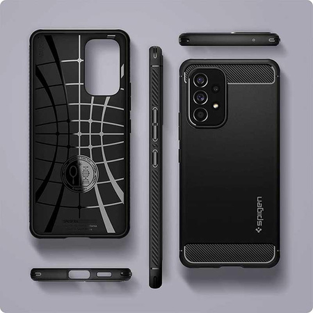 Spigen Rugged Armor - pouzdro pro Samsung Galaxy A53 5G (černé)