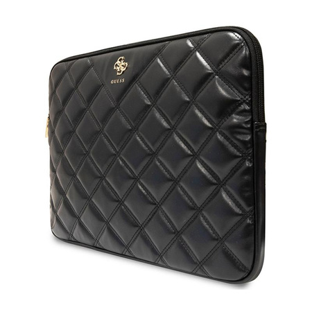 Guess Quilted 4G Sleeve - pouzdro na 13" / 14" notebook (černé)