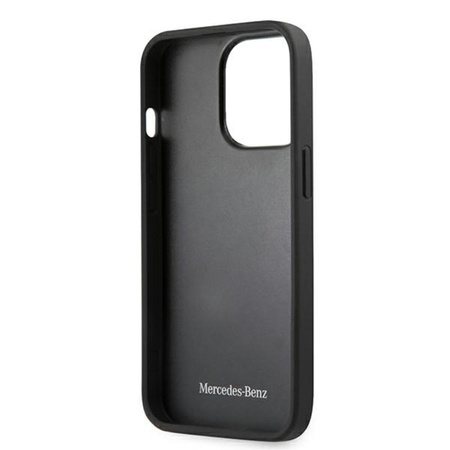 Mercedes Leather Perforated Area - Etui iPhone 13 Pro Max (granatowy)