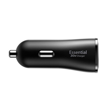 Spigen Essential EV302 - Chargeur de voiture 2x USB-A 30W (Noir)