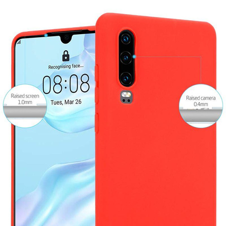 Crong Soft Skin Cover - Pouzdro pro Huawei P30 (červené)