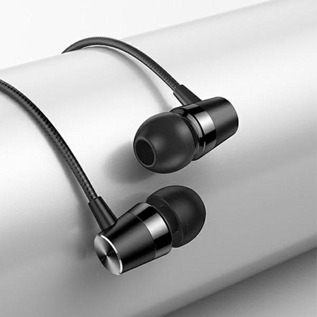 USAMS EP-42 - 3,5 mm-es sztereó jack fejhallgató (fekete)