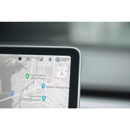 Moshi iVisor AG - Matowa folia ochronna na ekran konsoli centralnej Tesla Model 3/Y (Black/Clear Matte)
