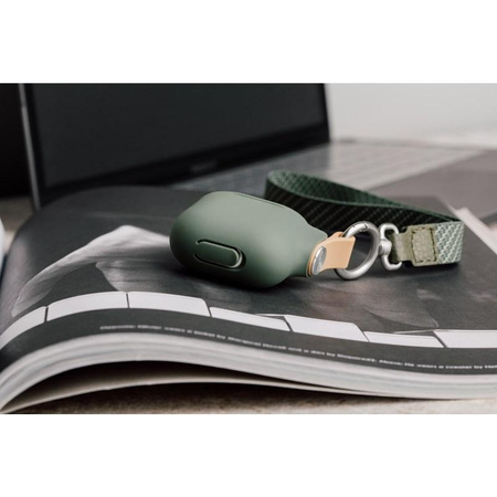Moshi Pebbo - AirPods-Tasche mit abnehmbarer Handschlaufe (Mintgrün)