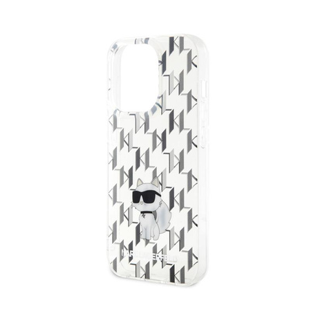 Karl Lagerfeld Monogram Choupette - Case for iPhone 15 Pro Max (Transparent)