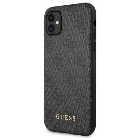 Guess 4G Metal Gold Logo - pouzdro pro iPhone 11 (šedé)