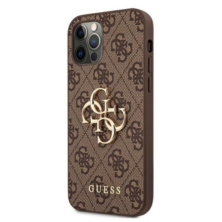 Guess 4G Big Metal Logo - iPhone 12 / iPhone 12 Pro tok (barna)