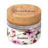 Quokka Deli Food Jar - Récipient alimentaire en verre / lunchbox 500 ml (Fleurs foncées)