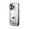Karl Lagerfeld Liquid Glitter Choupette - Hülle für iPhone 14 Pro (Transparent)