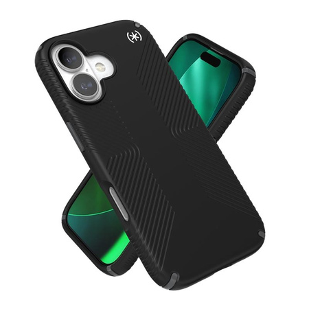 Speck Presidio2 Grip MagSafe - iPhone 17 Case (Black / Slate Grey / White)