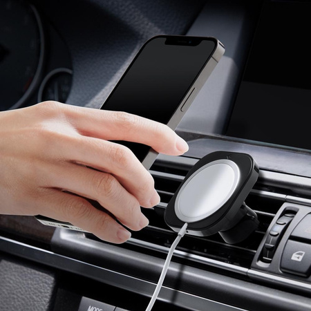 Spigen MagFit Car Mount – Uchwyt samochodowy MagSafe (czarny)