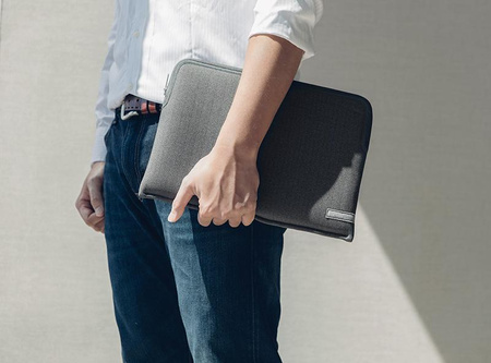 Moshi Pluma - Pokrowiec MacBook Pro 14" (2021) (Herringbone Gray)