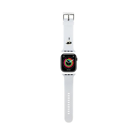 Karl Lagerfeld 3D Rubber Karl Head NFT - řemínek pro Apple Watch 38/40/41 mm (bílý)