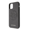 Guess Saffiano 4G Circle Logo - Coque iPhone 11 (noir)
