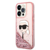 Karl Lagerfeld Liquid Glitter NFT Karl's Head - iPhone 14 Pro Case (pink)