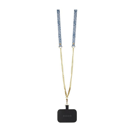 Guess Crossbody 4G Metal Logo - iPhone 15 Pro Case (blue)