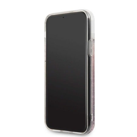 Karl Lagerfeld Signature Glitter Case - iPhone 11 tok (rózsaarany)