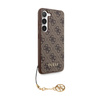 Kolekce Guess 4G Charms - pouzdro pro Samsung Galaxy S24 (hnědé)