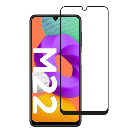 Crong 7D Nano Flexible Glass - Szkło hybrydowe 9H na cały ekran Samsung Galaxy M22