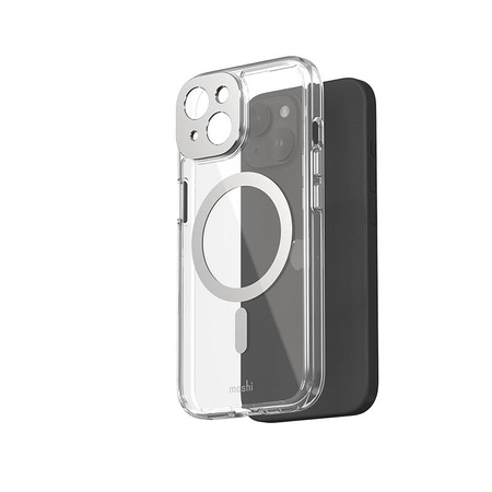 Moshi iGlaze MagSafe - iPhone 15 Case (Luna Silver)