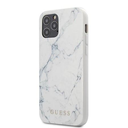 Guess Marble - iPhone 12 / iPhone 12 Pro Case (white)