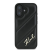 Karl Lagerfeld Quilted Signature - Étui pour iPhone 16 (noir)