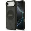 ETUI DO IPHONE AIR do MAGSAFE GUESS ORYGINALNE CZARNE SKÓRZANE MODNE CASE