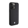 BMW Leather Diamond Pattern - Coque pour iPhone 15 Pro (noir)