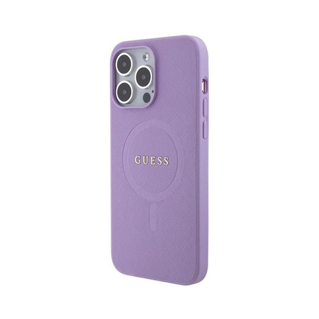 Étui Guess Saffiano MagSafe - iPhone 15 Pro Max (violet)