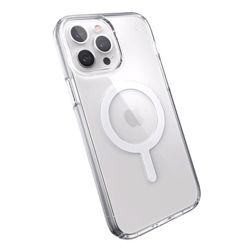 Speck Presidio Perfect-Clear + MagSafe - Étui pour iPhone 13 Pro Max / 12 Pro Max avec revêtement MICROBAN (transparent)