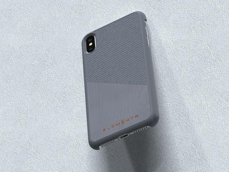 Nordic Elements Original Hel - Coque en bois pour iPhone Xs Max (Gris moyen)