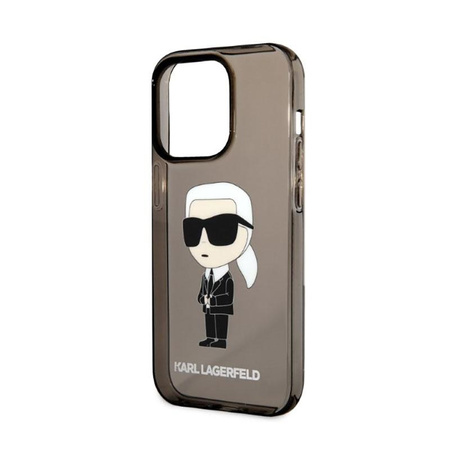 Karl Lagerfeld IML NFT Ikonik - Hülle für iPhone 14 Pro (Schwarz)