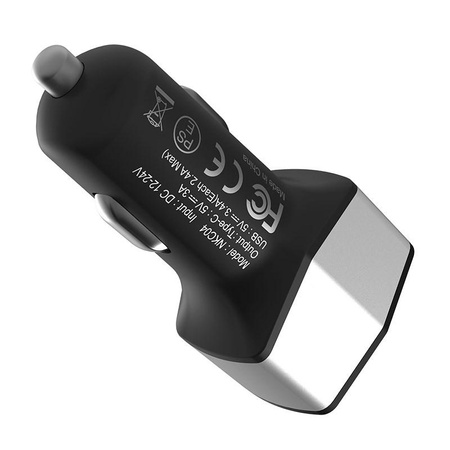 Ładowarka Samochodowa 2x USB + USB C Nillkin 32W Czarno-Srebrna