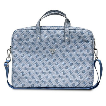 Guess Saffiano 4G Triangle Logo Computer Tasche - 16" Notebook Tasche (blau)