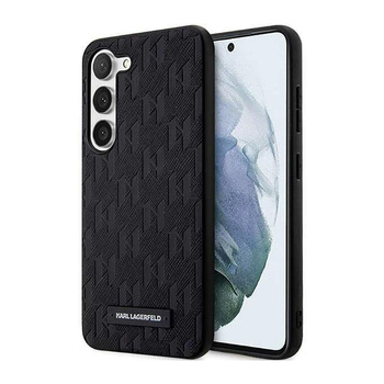 Karl Lagerfeld Saffiano Monogram Metal Logo - Samsung Galaxy S23+ Case (black)