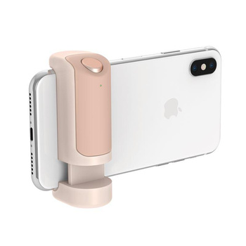 Just Mobile ShutterGrip - Bluetooth-Fotohalter mit Auslöser für iOS/Android (Gold)