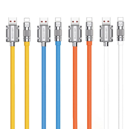 WEKOME WDC-186 Wingle Series - Kabel pro rychlé nabíjení USB-A na Lightning 1 m (oranžový)