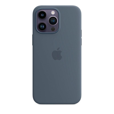 Apple Silicone Case - Silicone Case with MagSafe for iPhone 14 Pro Max (storm blue)