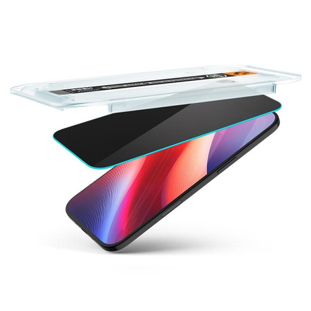 SZKŁO PRYWATYZUJĄCE DO IPHONE AIR SPIGEN Z RAMKĄ SZYBKA OCHRONNA 9H 2SZT
