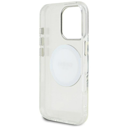 Guess IML Metal Colored Circle Classic Logo MagSafe - Case for iPhone 16 Pro Max (white)