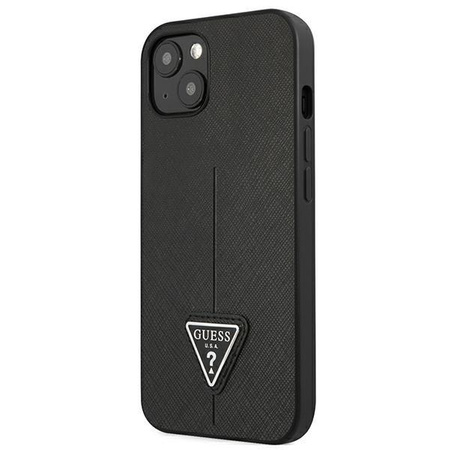 Pouzdro Guess Saffiano Triangle Logo - pouzdro pro iPhone 13 (černé)