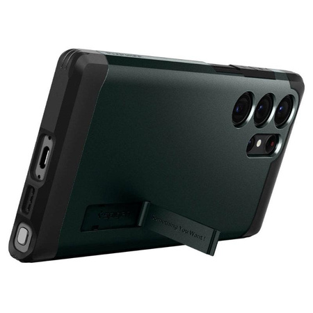 Spigen Tough Armor - Gehäuse für Samsung Galaxy S23 Ultra (Abyss Grün)