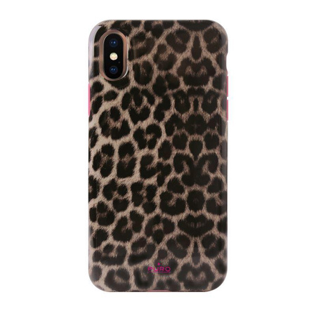 PURO Glam Leopard Hülle - iPhone Xs / X Hülle (Leo 2)