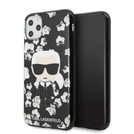 Karl Lagerfeld Iconic Karl Flower - iPhone 11 Pro Tasche (schwarz)