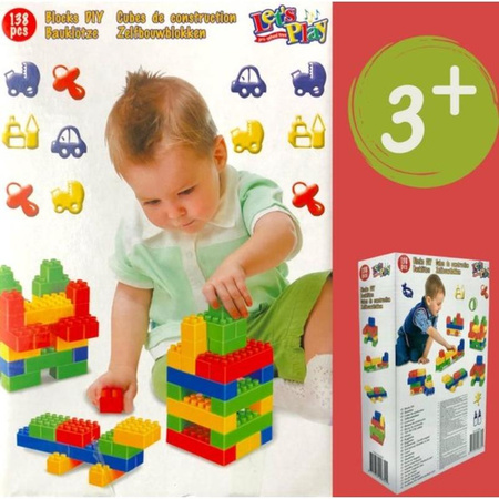 Let's Play - Jeu de blocs de construction pour enfants (lot de 3)