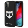 Karl Lagerfeld Choupette Head Silicone - Etui iPhone 12 / iPhone 12 Pro (czarny)