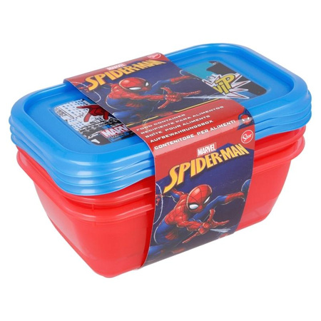 Spiderman - 540ml food container set (3pcs.)